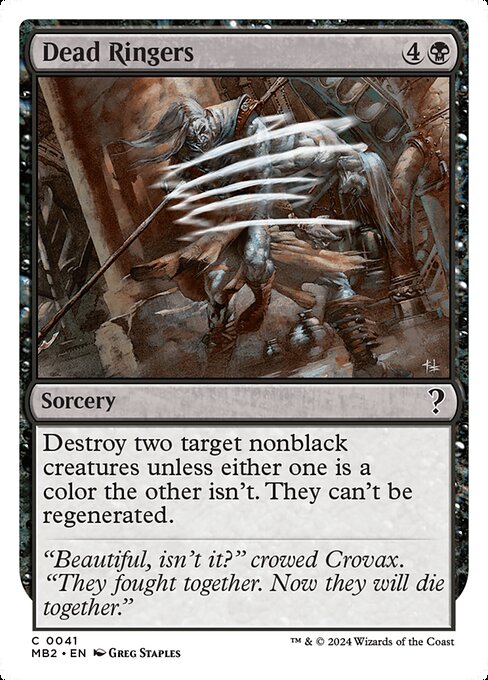 Dead Ringers highlighted card art