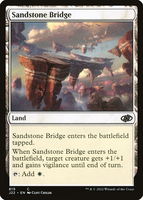 Sandstone Bridge highlighted card art