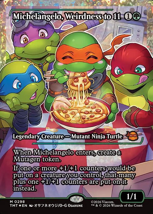 Michelangelo, Weirdness to 11 from Teenage Mutant Ninja Turtles