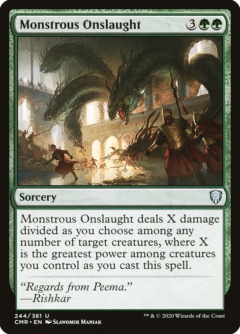 Monstrous Onslaught highlighted card art