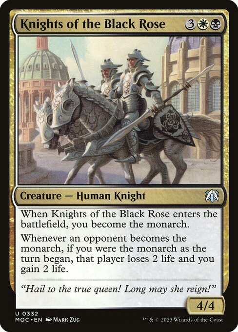 Knights of the Black Rose highlighted card art