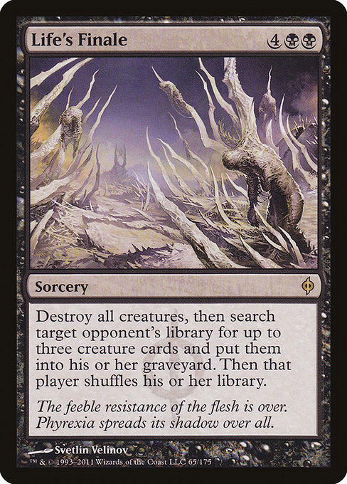 Life's Finale highlighted card art