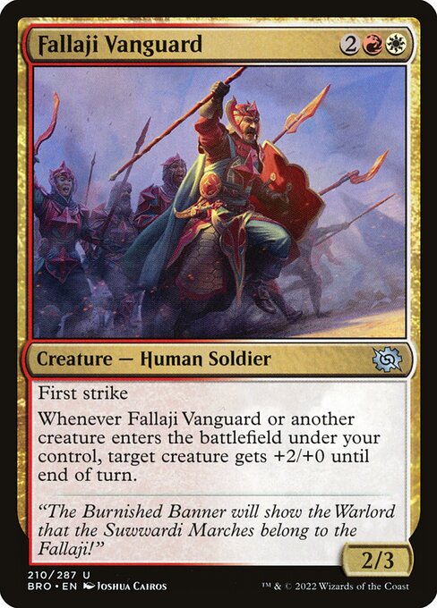 Fallaji Vanguard highlighted card art