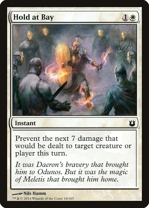 Hold at Bay highlighted card art