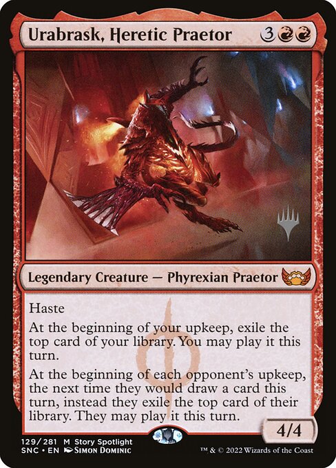 Urabrask, Heretic Praetor from Streets of New Capenna Promos